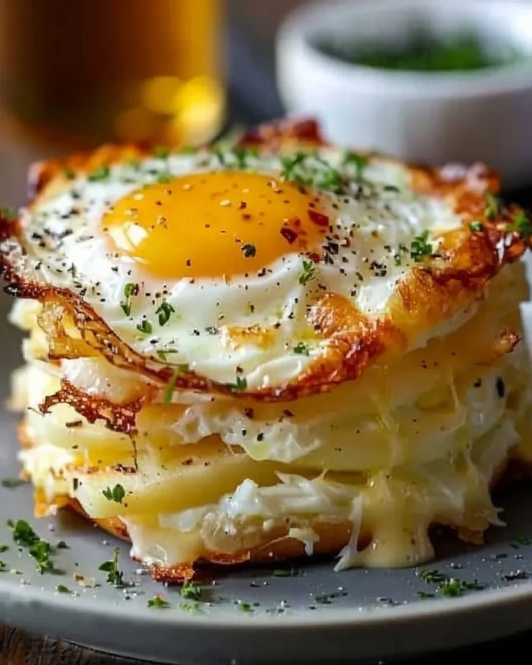 Baked Eggs Napoleon