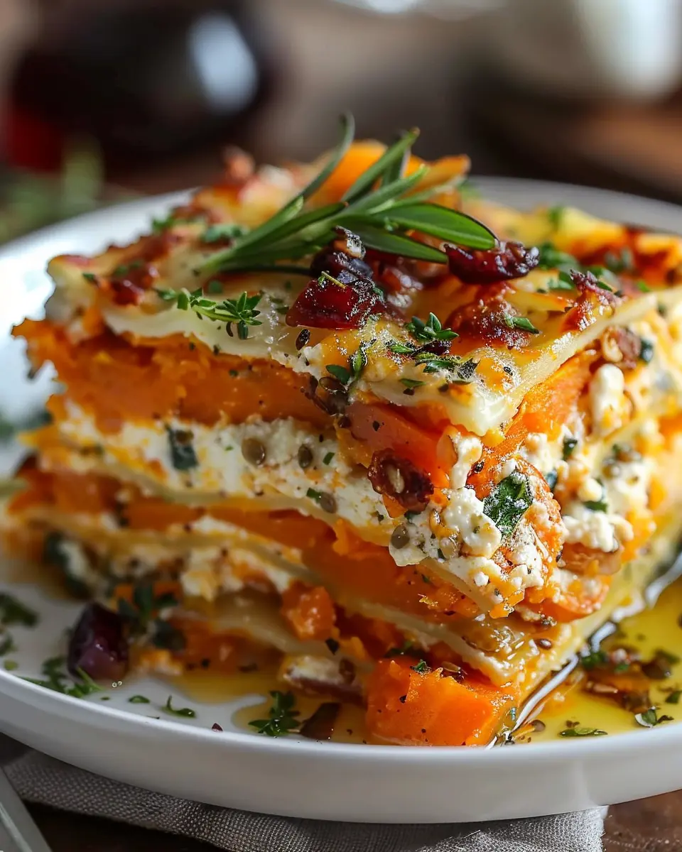Layered Sweet Potato Butternut Squash Carrot Lasagna: Easy Comfort Food