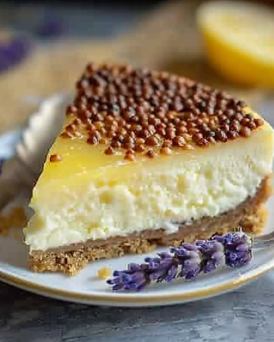 Lemon Lavender Cheesecake: Indulgent Flavor in Every Bite