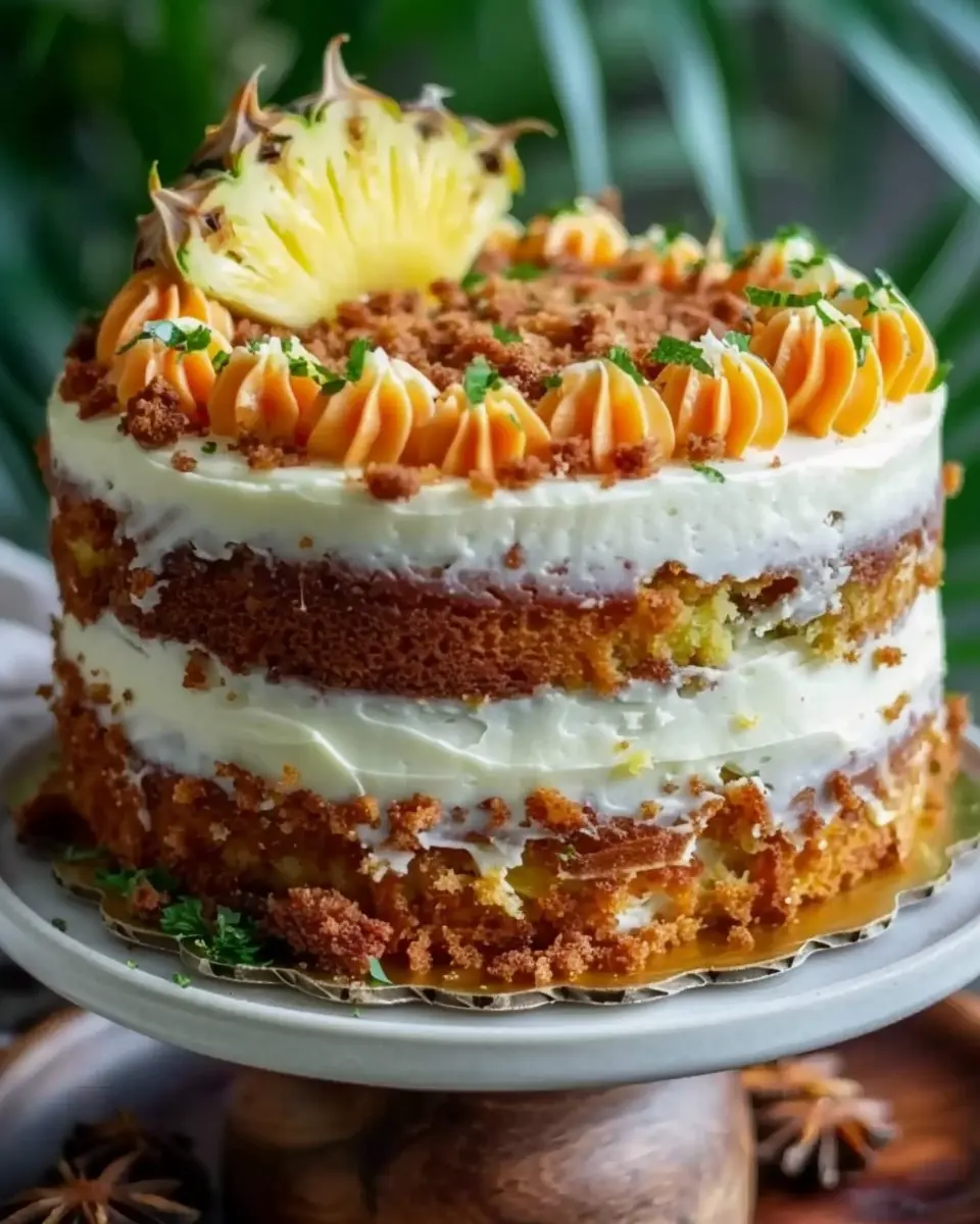 Christmas Hawaiian Carrot Pineapple Cake: The Best Festive Treat