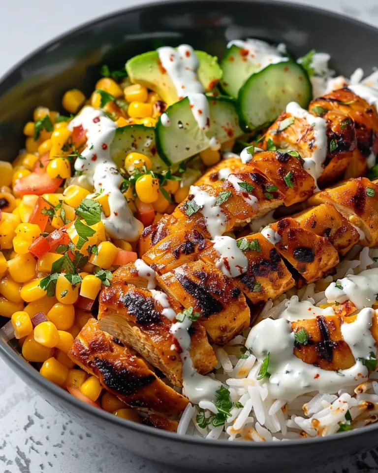 High Protein Street Corn Chicken Bowls Recipe