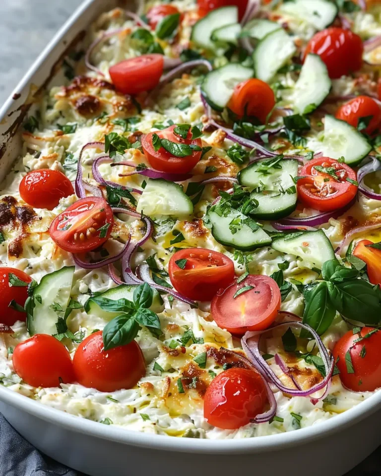 Dump-and-Bake Chicken Tzatziki Casserole