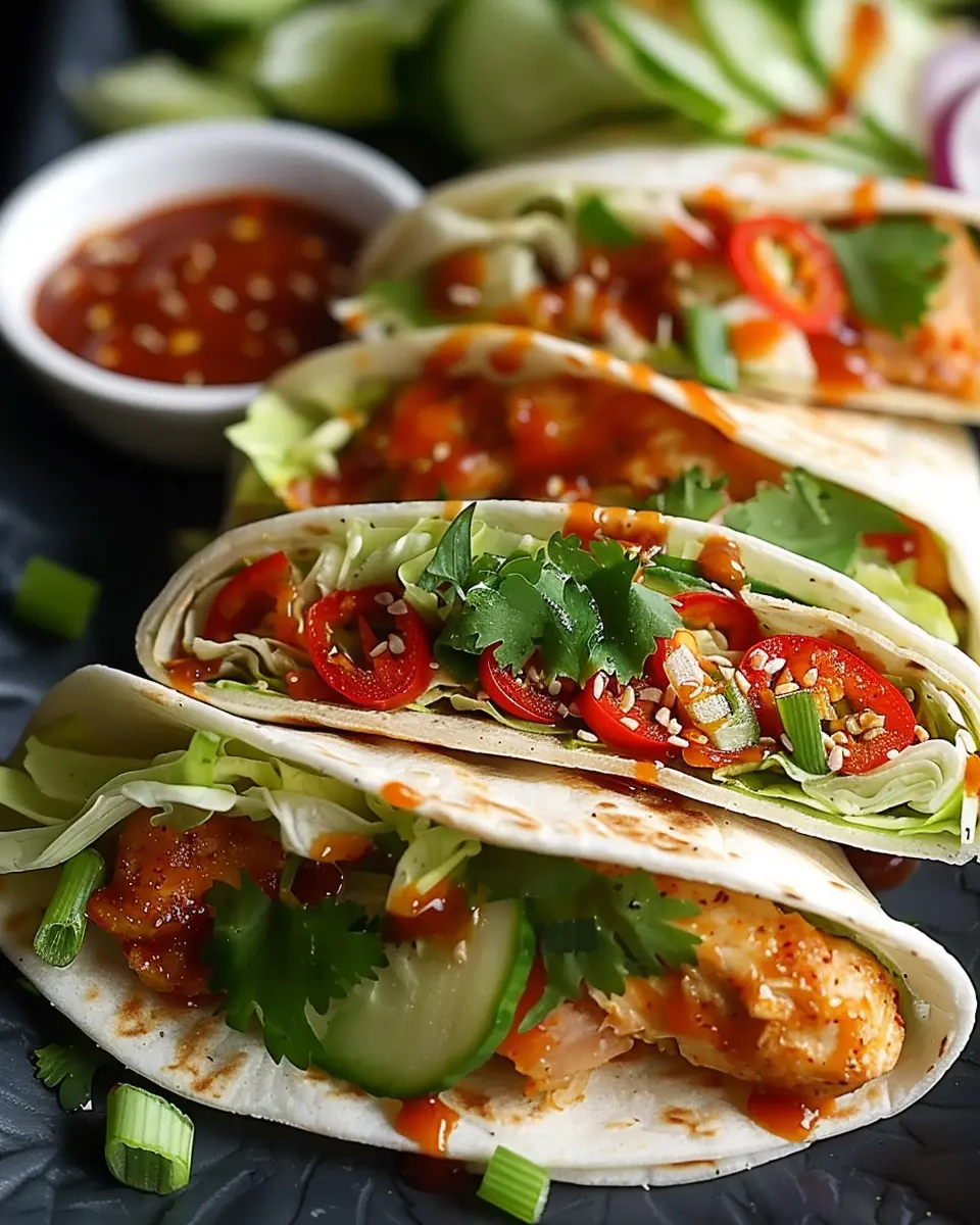 Sweet Chili Chicken Wraps: Easy and Flavorful Homemade Delight
