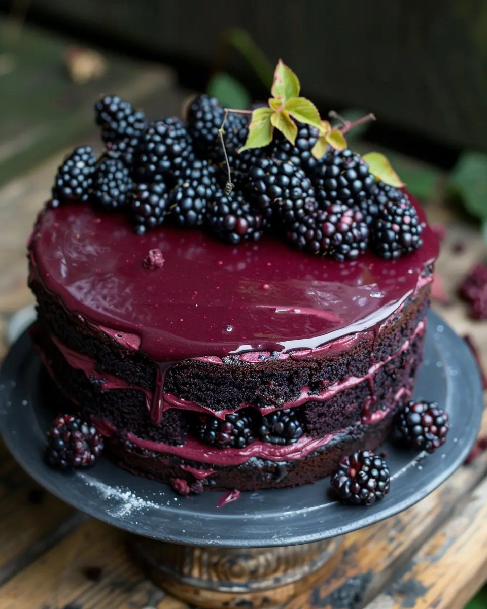 Blackberry Velvet Gothic Cake: A Decadent Treat for Dessert Lovers