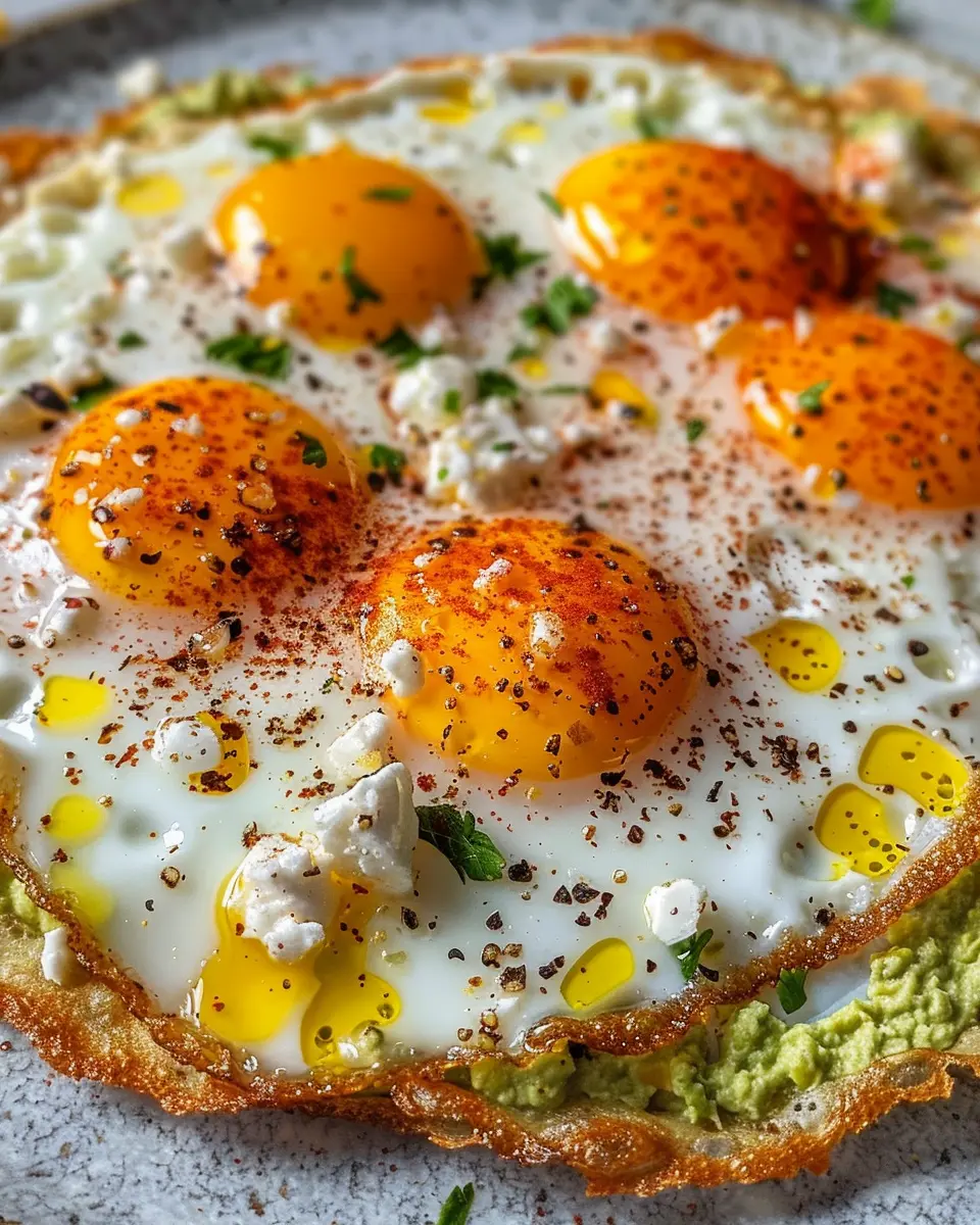 Crispy Feta Fried Eggs with Turkey Bacon for a Comforting Breakfast