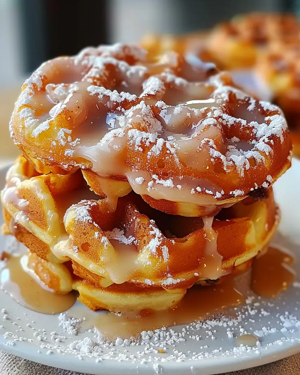 Apple Fritter Waffle Donuts You’ll Want to Indulge In Today
