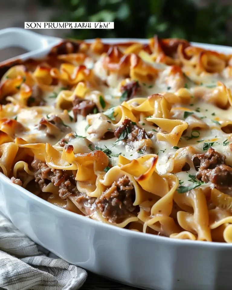 Sour Cream Beef Noodle Casserole