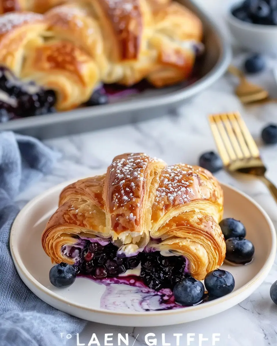 Blueberry Cream Cheese Croissant Casserole: The Best Cozy Delight