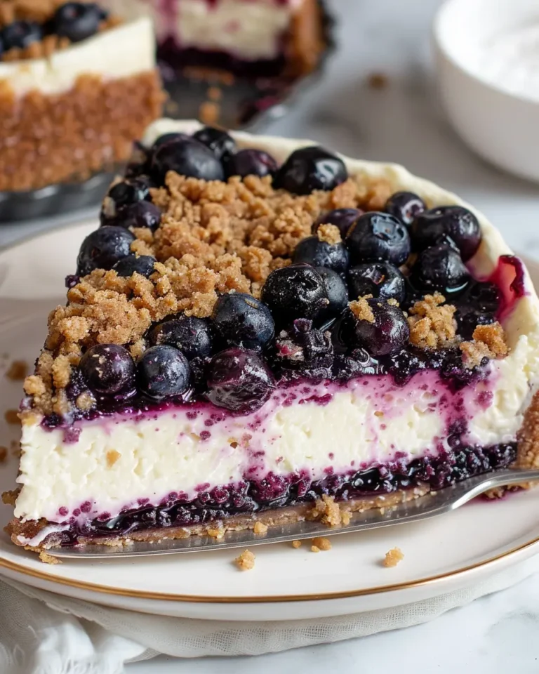 Blueberry Crumble Cheesecake