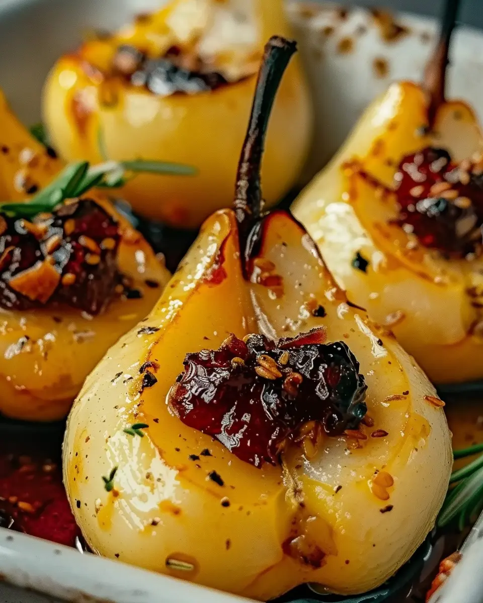 Baked Pears with Turkey Bacon and Honey: A Delicious Twist