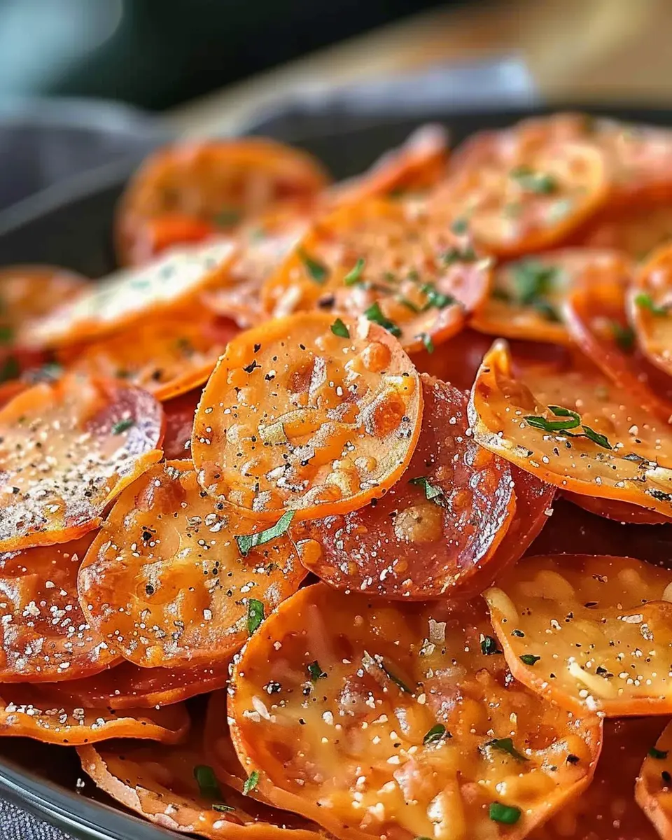 Pepperoni Cheese Crisps: Easy and Irresistibly Crunchy Snack
