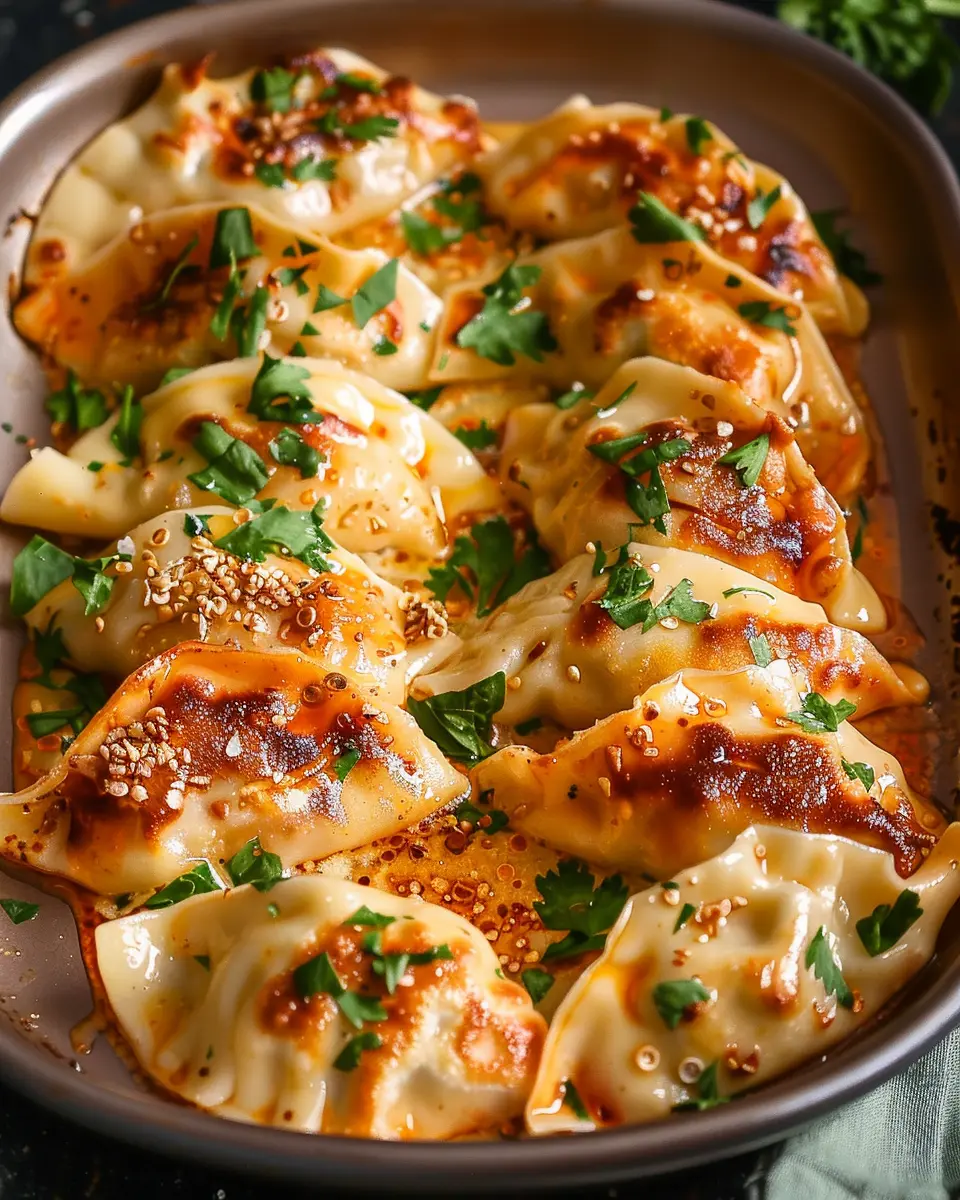 One Pan Baked Dumplings: Easy Turkey Bacon &amp; Chicken Ham Treats