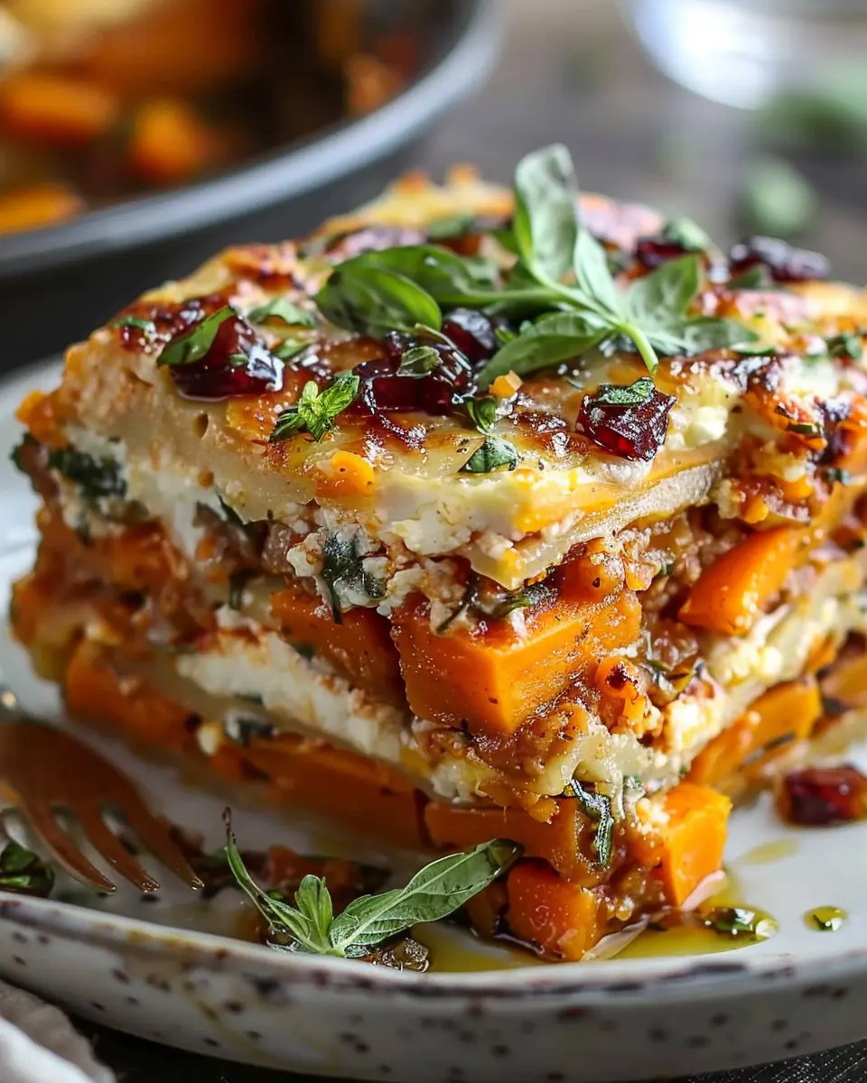 Layered Sweet Potato Butternut Squash Carrot Lasagna Recipe: The Best Comfort Food Delight