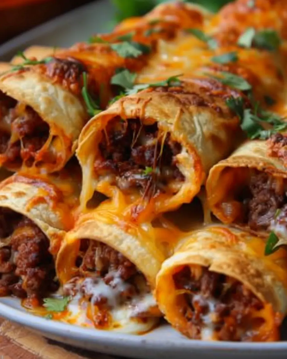 Crispy Cheesy Beef Taquitos Recipe for a Delicious Family Feast