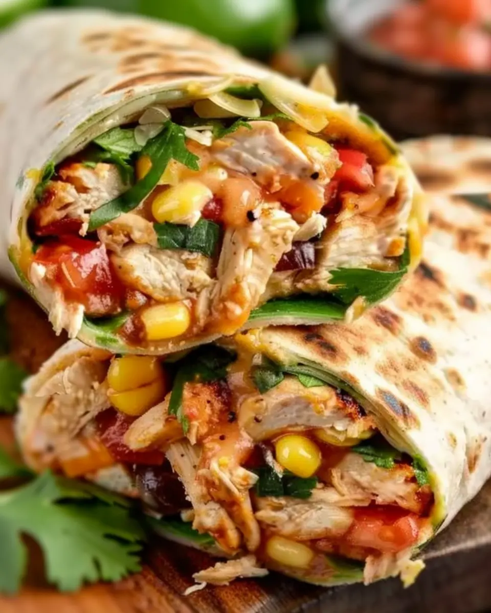 Southwest Chicken Wrap: Easy Recipe with Turkey Bacon Twist