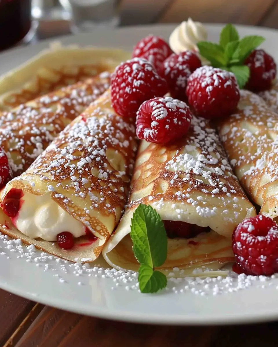 Raspberry Vanilla Cream Crepes: The Best Indulgent Treat for You