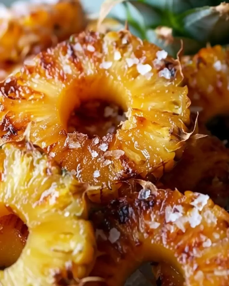 Rum-Soaked Fried Pineapple
