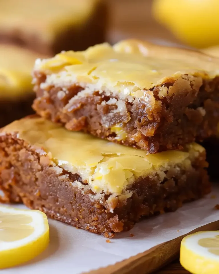 Easy Lemon Brownies Recipe