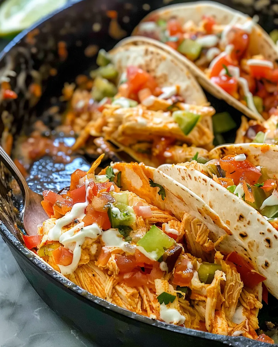 Baked Cream Cheese Chicken Tacos: Easy and Indulgent Delight
