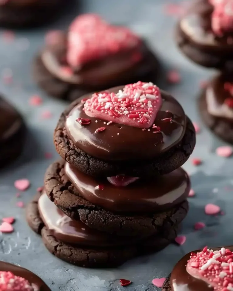 Valentine Ganache Cookies