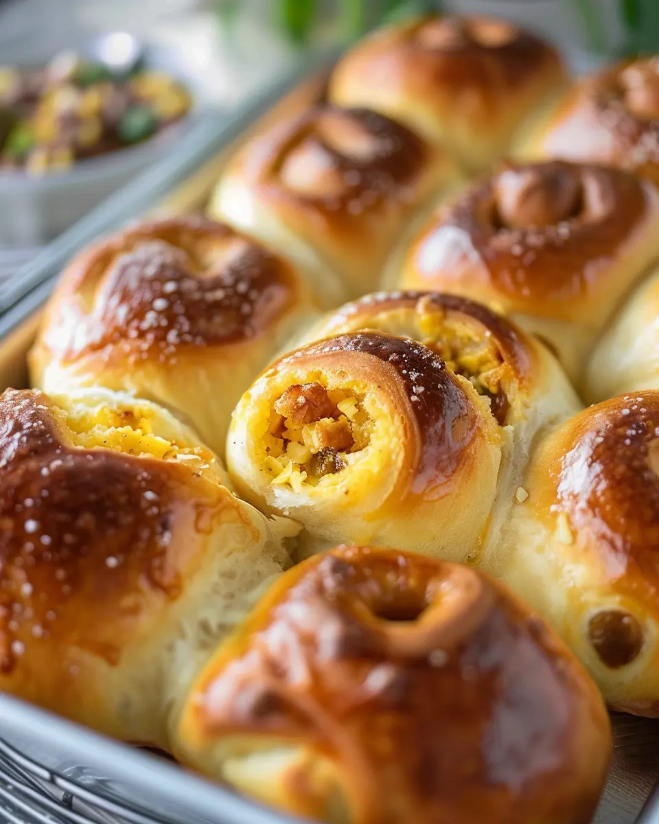 Breakfast Rolls: Easy Turkey Bacon & Chicken Ham Delight