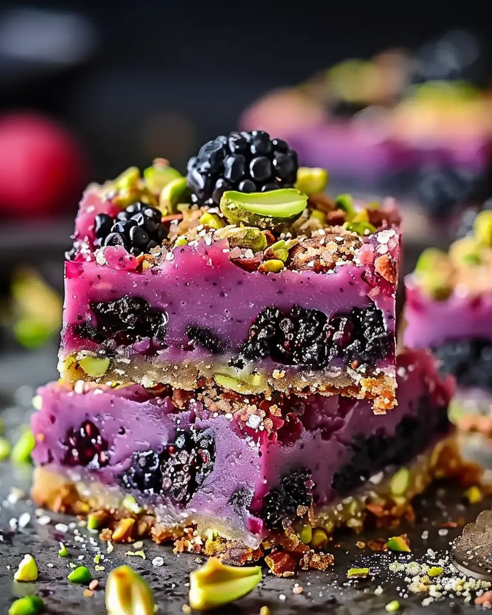 Blackberry Pistachio Dream Bars: An Indulgent Treat for Any Occasion