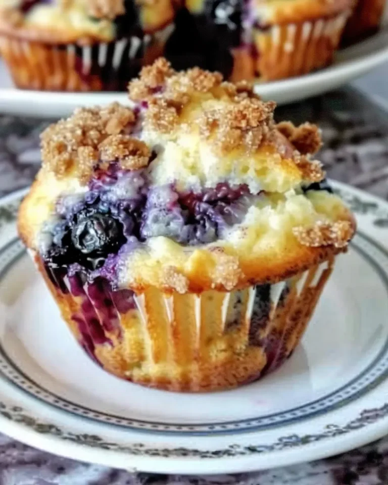 Delicious Blueberry Cream Cheese Muffins