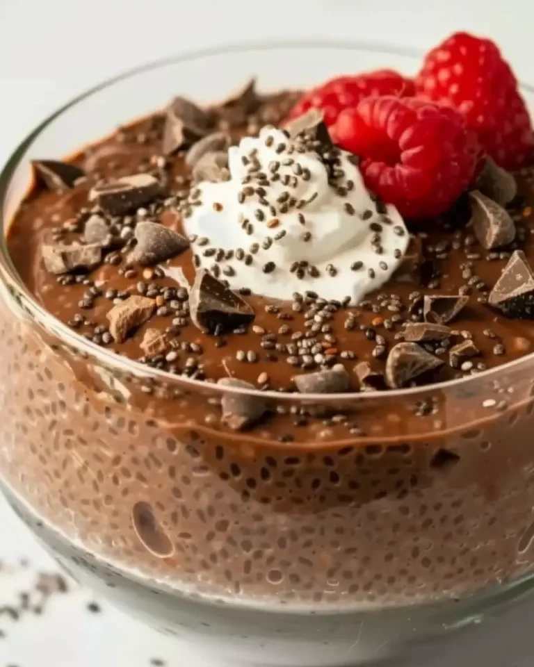 High Protein Chocolate Chia Pudding