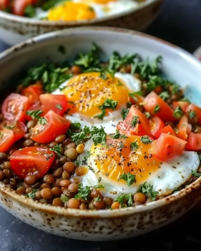 Savory Lentil Breakfast Bowl