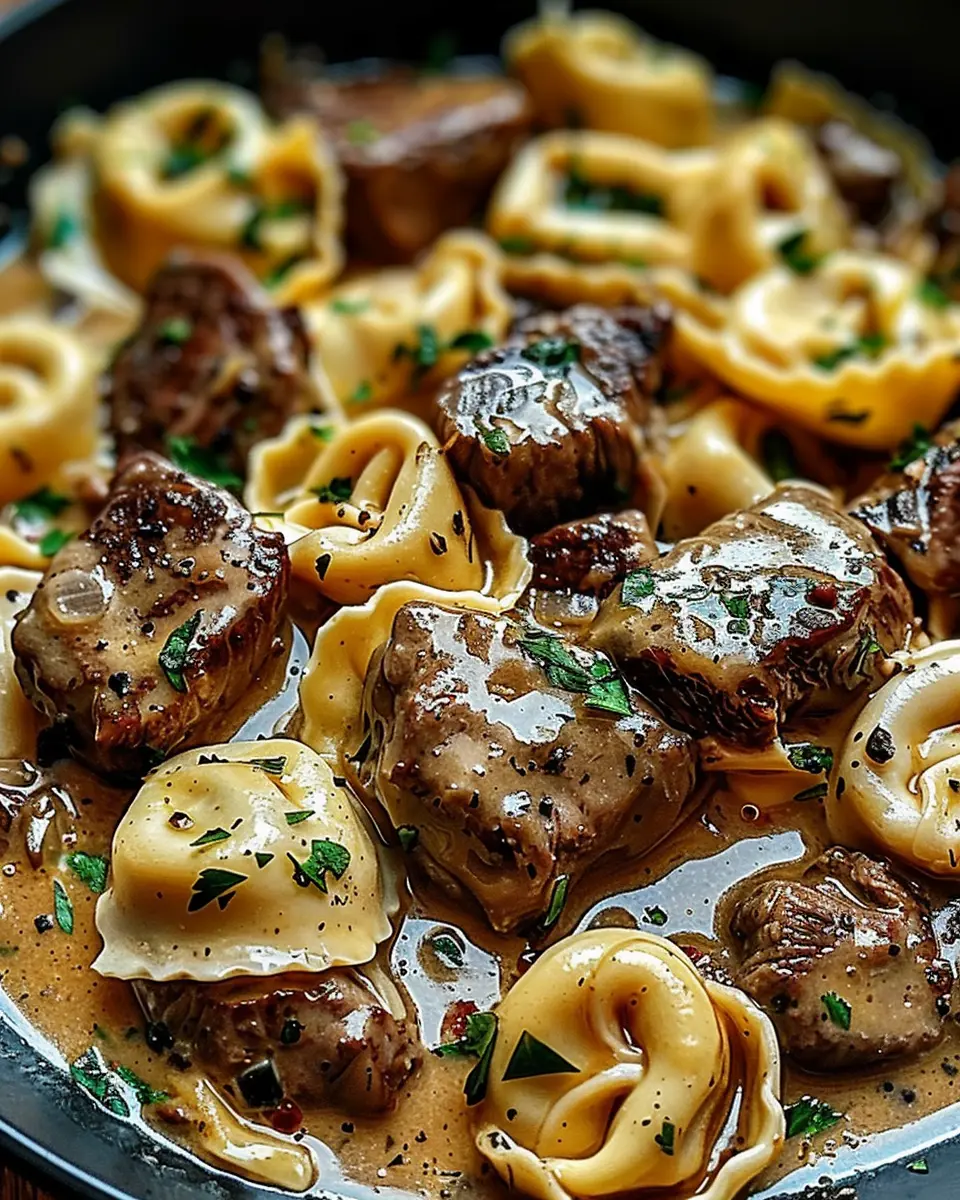 Cracked Garlic Steak Tortellini: A Juicy Twist on Comfort Food