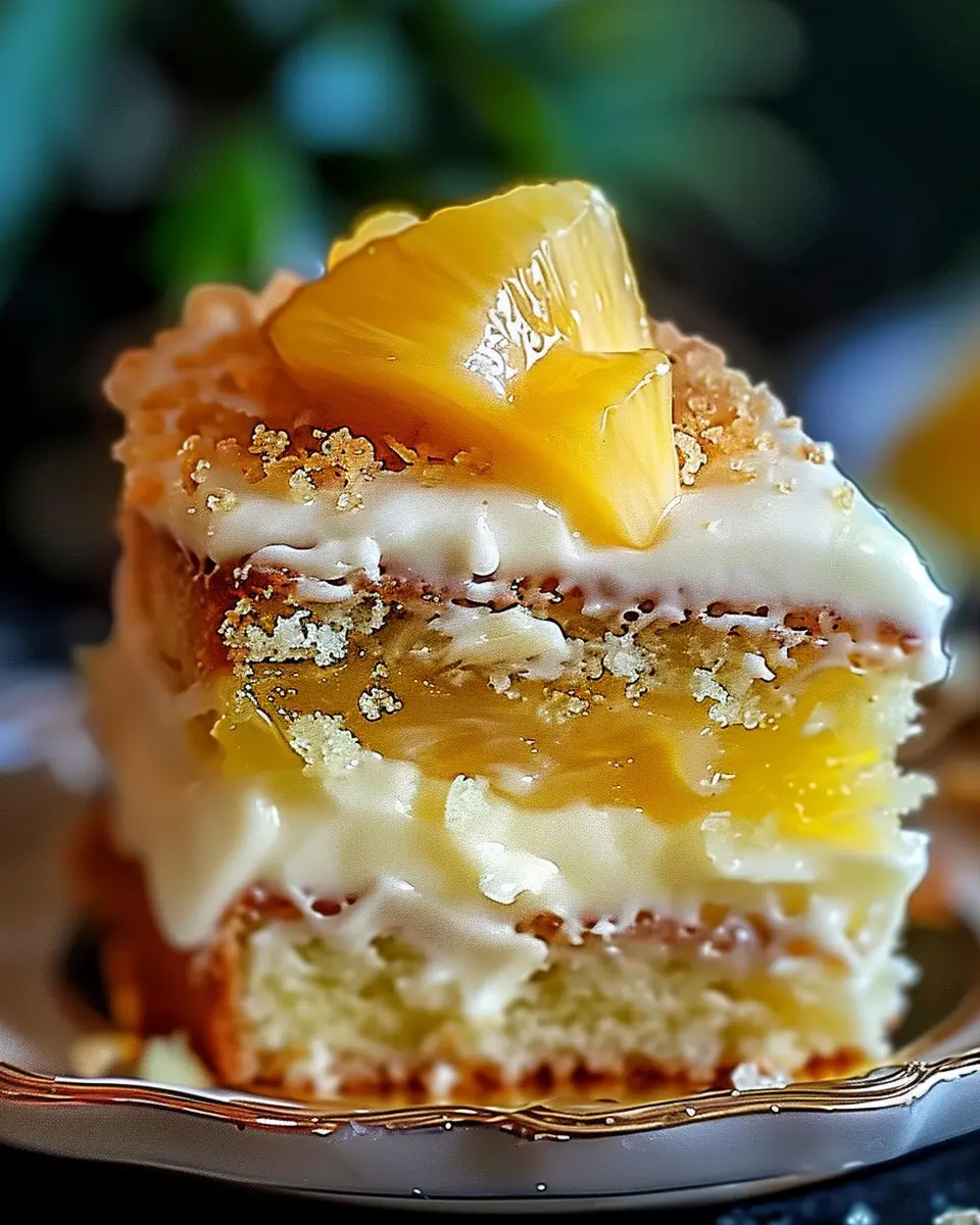 Juicy Pineapple Heaven Cake: A Sweet Escape to Tropical Bliss