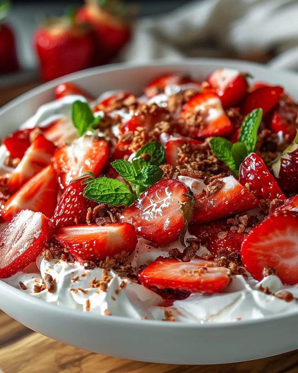Strawberry Crackle Salad: Easy Recipe with Turkey Bacon and Chicken Ham
