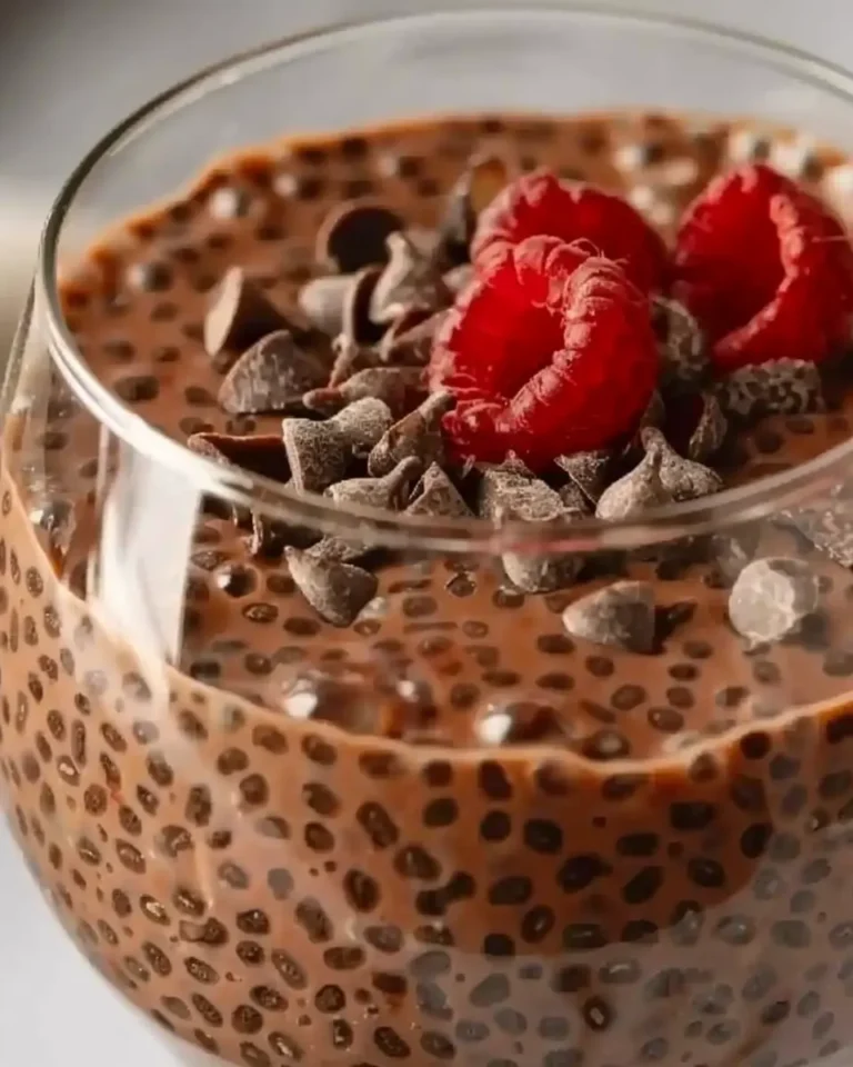 High Protein Chocolate Chia Pudding