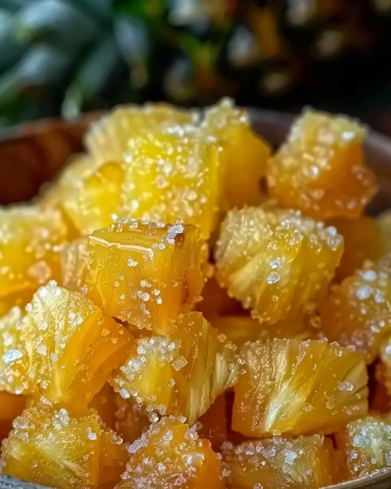 Candied Pineapple Bites