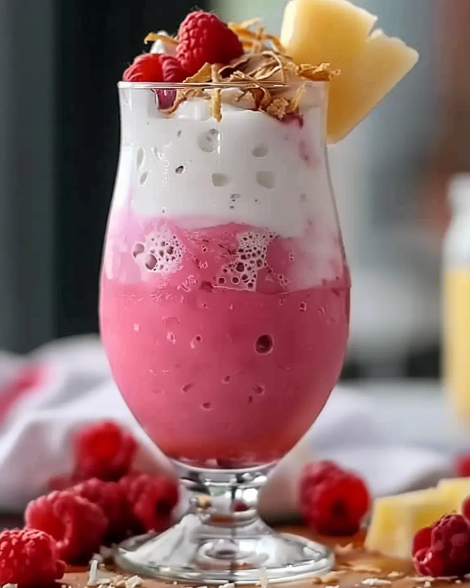 Raspberry Colada Twist: Easy Tropical Escape with Turkey Bacon