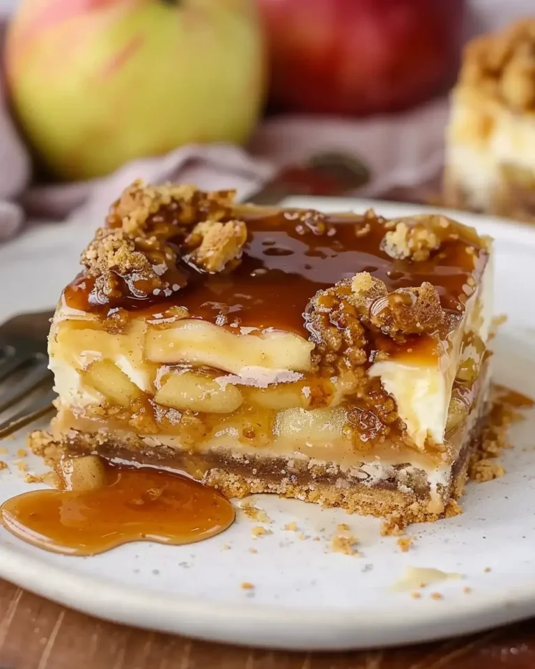 Caramel Apple Cheesecake Bars