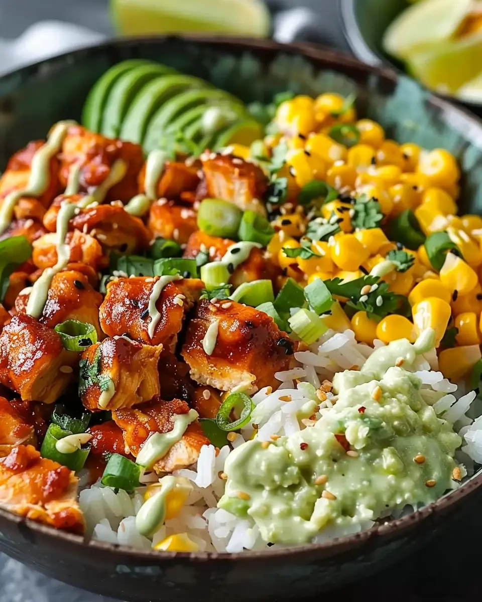 30-Minute Street Corn Chicken Rice Bowl: Easy & Flavorful Delight