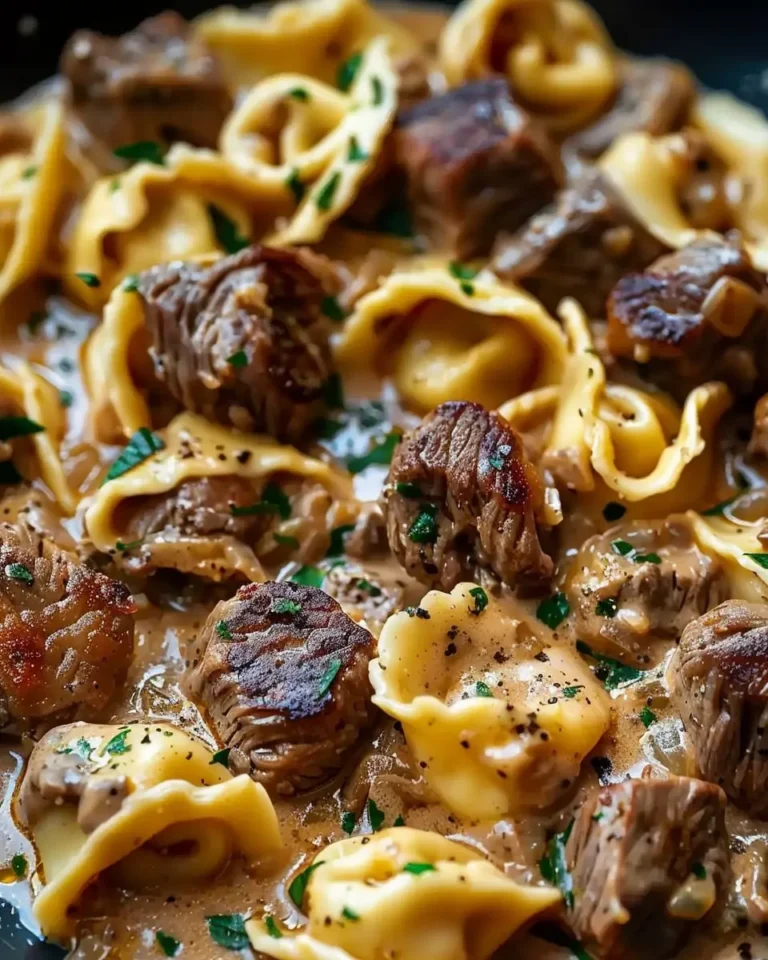 Cracked Garlic Steak Tortellini
