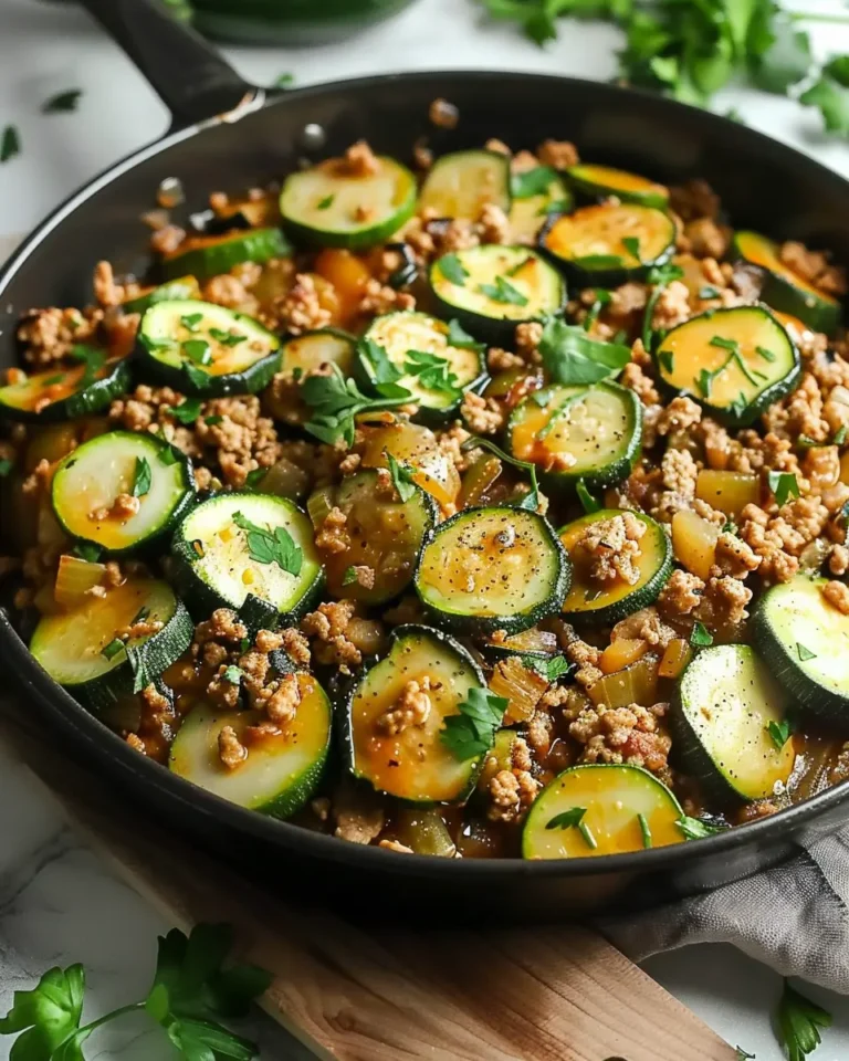 Ground Turkey and Zucchini Skillet