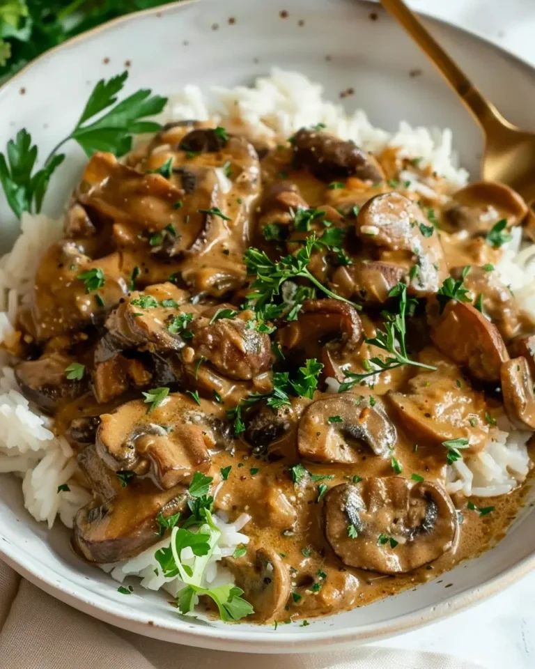Vegan Mushroom Stroganoff