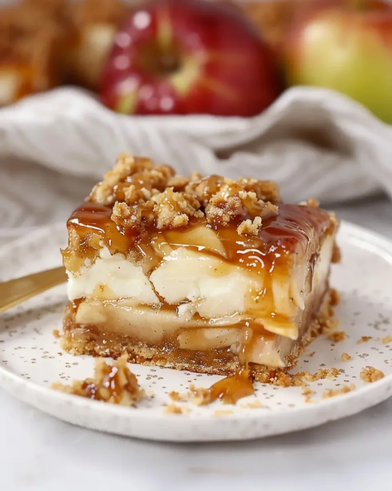 Caramel Apple Cheesecake Bars