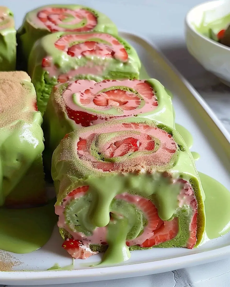 Strawberry Matcha Latte Rolls: Easy and Indulgent Homemade Delights