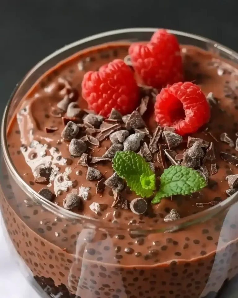 High Protein Chocolate Chia Pudding