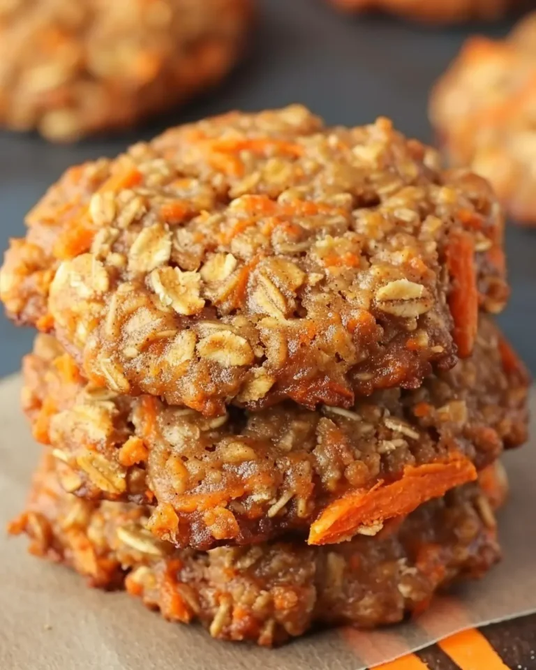Healthy Carrot Cake Oatmeal Cookies