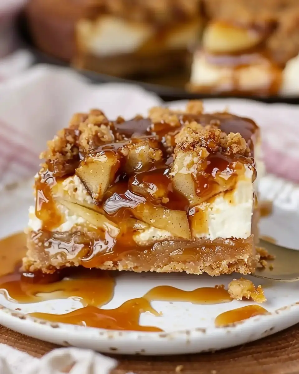 Caramel Apple Cheesecake Bars: Indulgent Treat for Fall Cravings