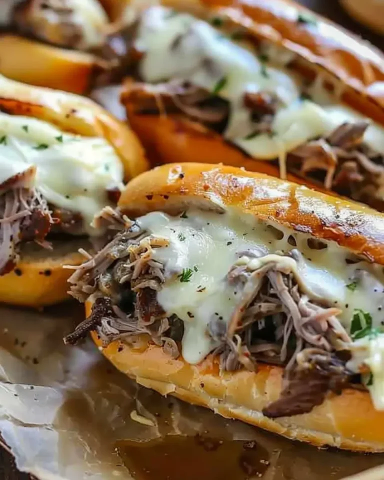 Crockpot French Dip Sandwiches