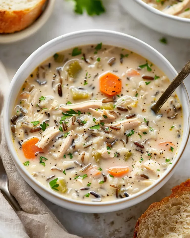 Creamy Crockpot Chicken Wild Rice Soup