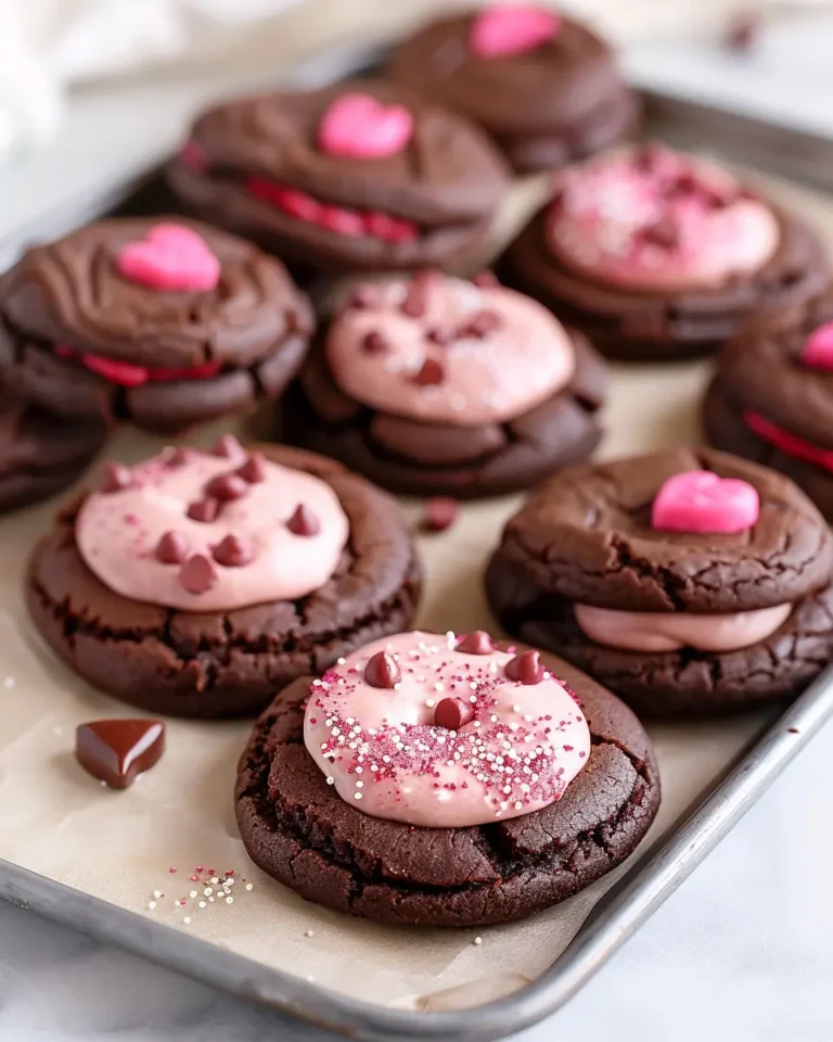 Valentine Ganache Cookies
