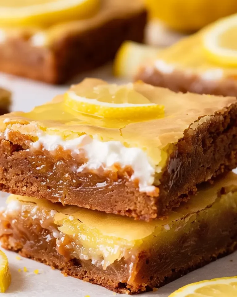 Easy Lemon Brownies Recipe