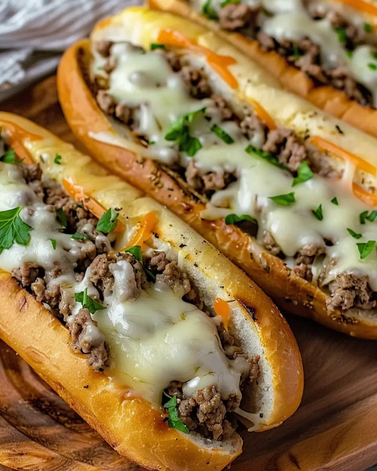 Ground Beef Philly Cheesesteaks
